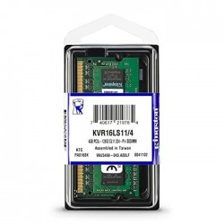 Kingston 4GB 1600MHz DDR3L PC3-12800 1.35V Non-ECC CL11 SODIMM (KVR16LS11/4)