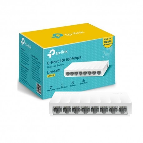 TP-Link LS1008 8-Port 10/100Mbps Desktop Switch