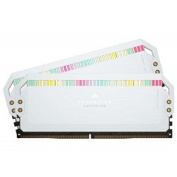 Corsair Dominator Platinum RGB 64GB (2x32GB) DDR5 DRAM 5200MHz C40 Memory Kit White (CMT64GX5M2B5200C40W)