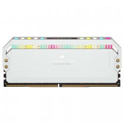 Corsair Dominator Platinum RGB 32GB (2x16GB) DDR5 DRAM 6200MHz C36 Memory Kit White (CMT32GX5M2X6200C36W)