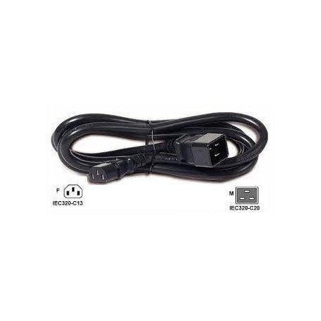 APC AP9879 Power Cord C13 to C20 2.0m 