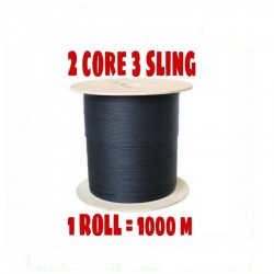 Corning Kabel Drop Wire Fiber Optik FTTH 2 core 1000 Meter