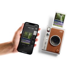 Fujifilm Instax Mini Evo Hybrid Instan Camera (Brown)