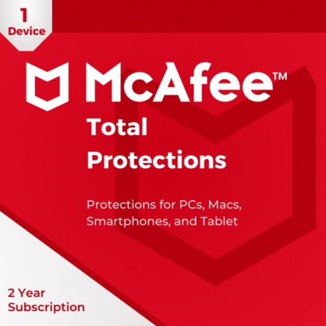 McAfee Total Protection 1 User 2 Tahun