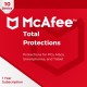 McAfee Total Protection 10 User 1 Tahun