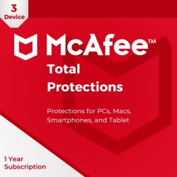 McAfee Total Protection 3 User 1 Tahun