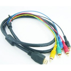 CABLE HDMI TO 5 RCA MALE