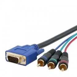 50FT VGA to 3 RCA component video cable