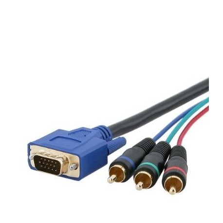 50FT VGA to 3 RCA component video cable
