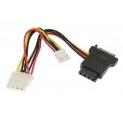 SATA power to Molex and Floppy Power Cable