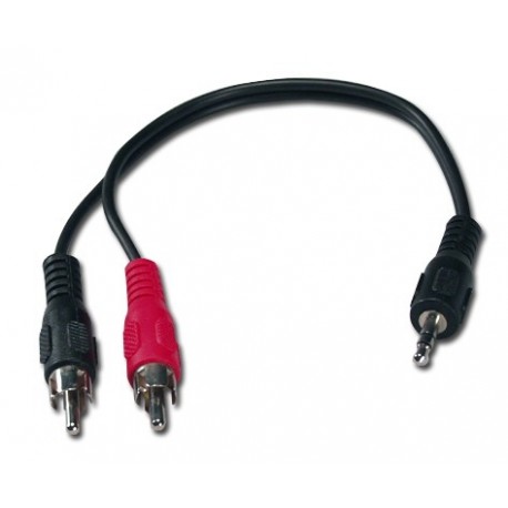 Mini-Stereo Male to Two RCA Male Adapter Cable