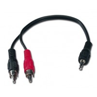 Mini-Stereo Male to Two RCA Male Adapter Cable