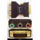 DVI-I Male to 3 RCA Component Adapter