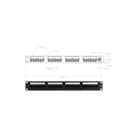 AMP 24 Port Cat6 Patch Panel