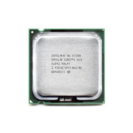 Intel Core 2 Duo E7500 2.93Ghz FSB 1066 Mhz Cache 3MB Tray Socket LGA 775