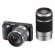 Kamera Sony NEX-F3Y/B NEX-F3 dengan SEL1855 SEL55210 Lens