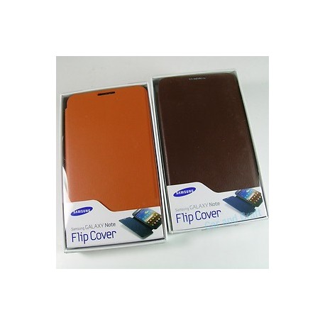 Samsung Galaxy Note Flip Cover Original Brown Orange
