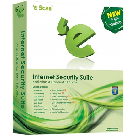 eScan INTERNET SECURITY 1 PC