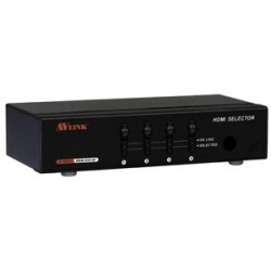 Avlink HRM-2214F 4 Port HDMI Selector for RS-232 remote control 1.3 Compliant
