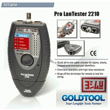 GOLDTOOL TCT2210 LAN wiring system universal testers