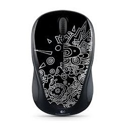 Logitech M 235-Limited Edition Black White Cordless Notebook Mouse