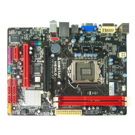 Biostar H61MLD LGA1155 Intel H61 DDR3 USB3 DVI Port Remote 50000