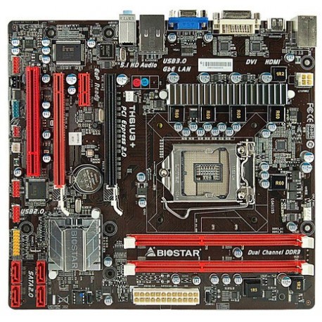 Biostar TH61U3 LGA1155 Intel H61 DDR3 USB 3.0 Remote 50000