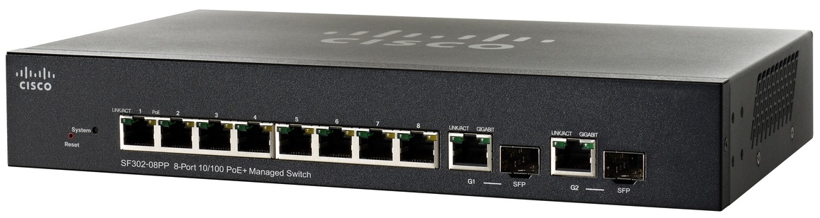 Jual Harga Cisco SF302-08PP-K9-EU Small Business 300 Series Managed Switches