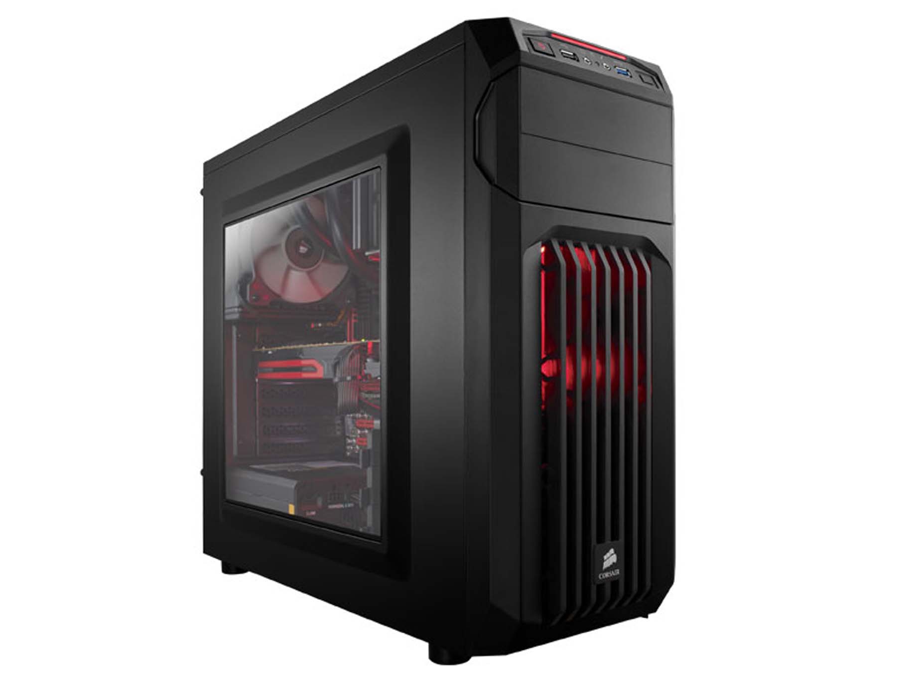 Harga Jual Corsair CC-9011050-WW Carbide Series SPEC-01 Red LED Mid-Tower Gaming Case