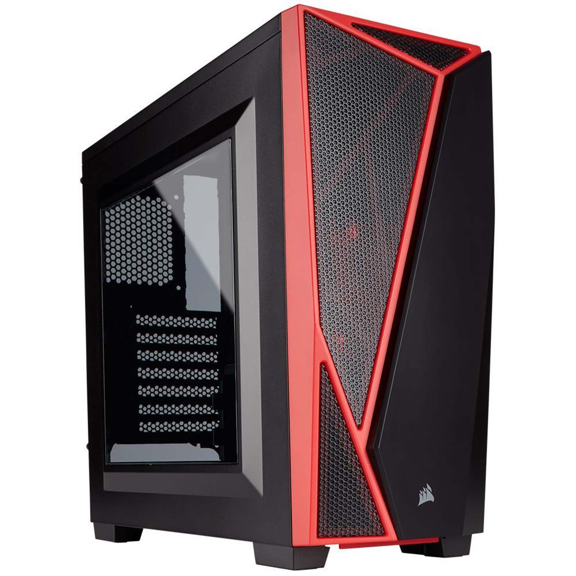 Harga Jual Corsair CC-9011107-WW Carbide Series SPEC-04 Mid-Tower Gaming Case-Black-Red