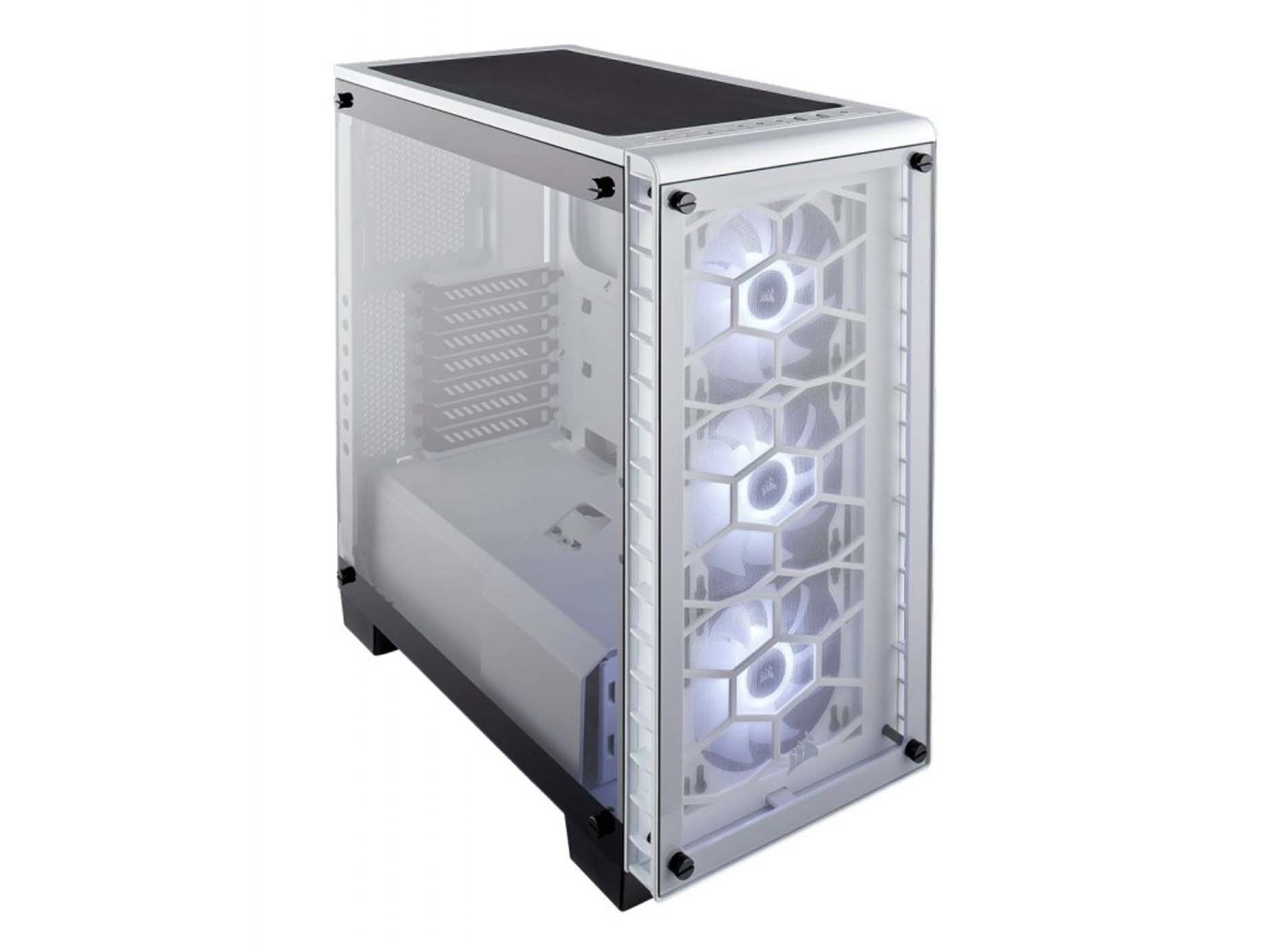 Harga Jual Corsair CC-9011129-WW Crystal Series 460X RGB Compact ATX Mid-Tower Case-White