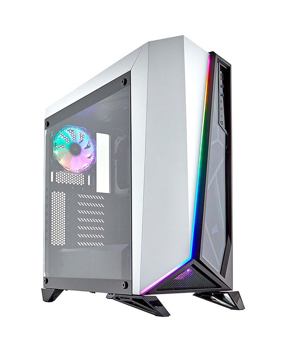 Harga Jual Corsair CC-9011141-WW Carbide Series Spec-Omega RGB Mid-Tower Tempered Glass Gaming Case-White