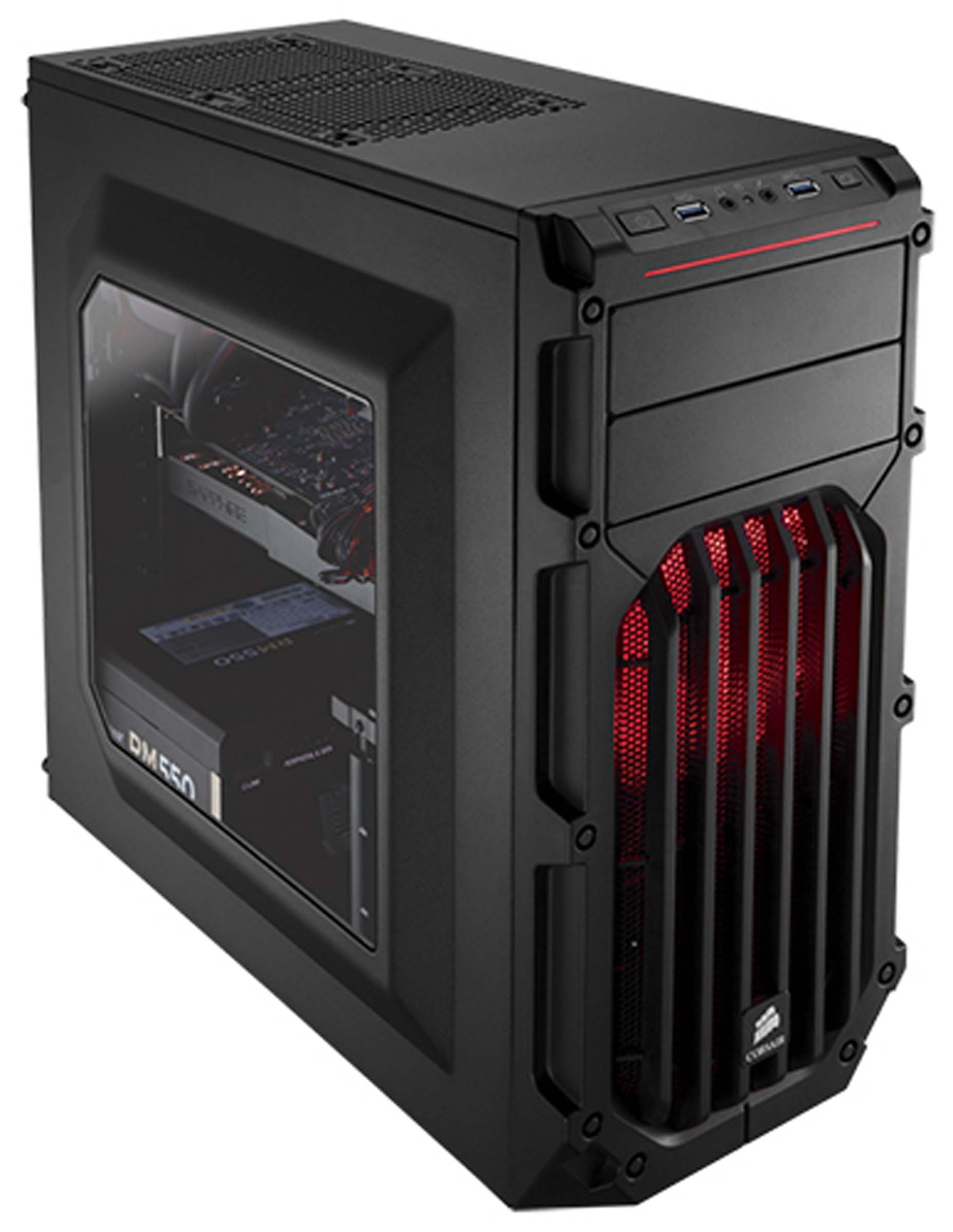 Harga Jual Corsair CC-9011052-WW Carbide Series SPEC-03 Red LED Mid-Tower Gaming Case