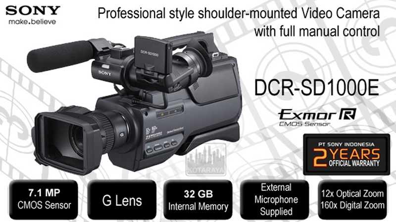 Sony SemiPro Flash Memory Camcorder DCR-SD1000E