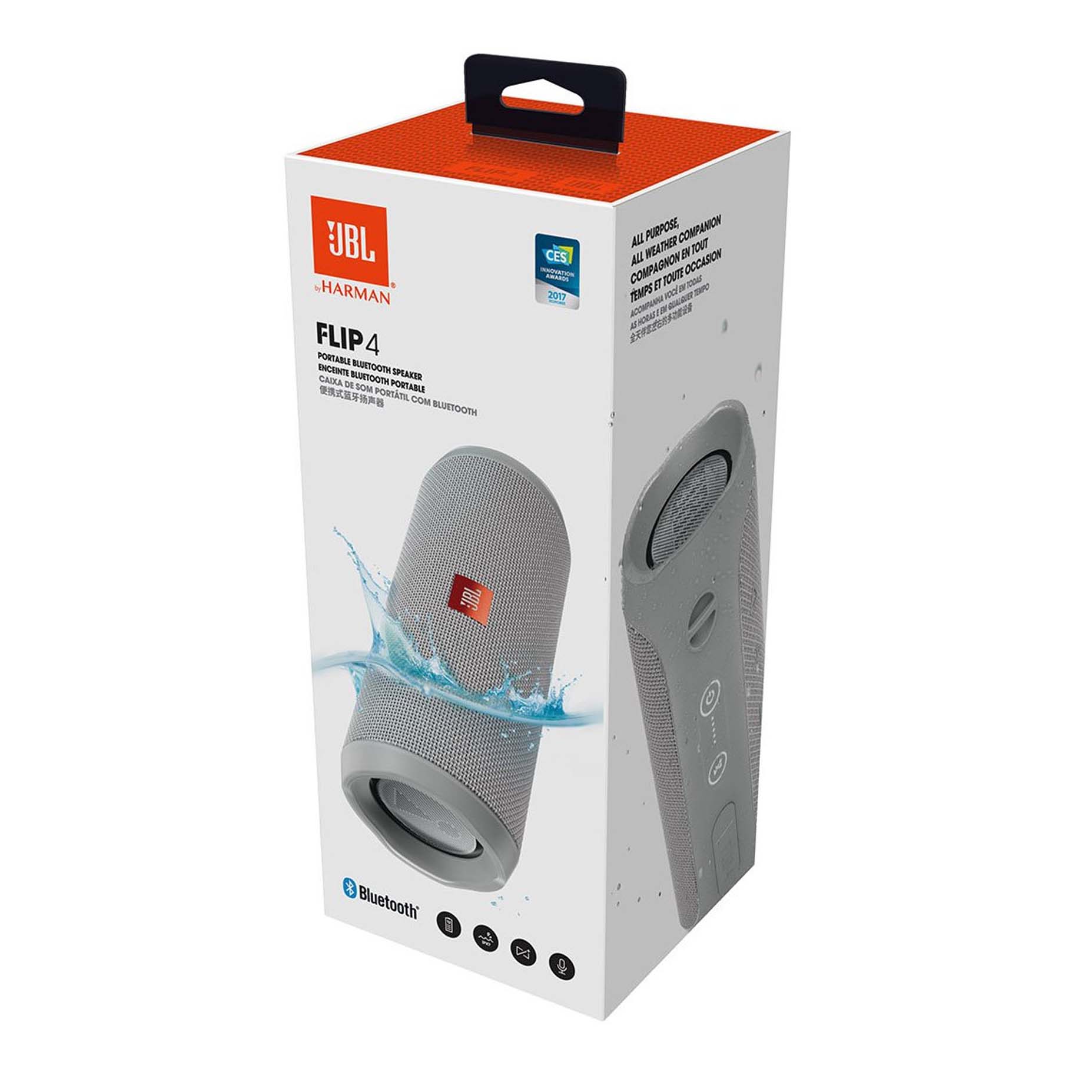 Harga JBL Flip 4 Speaker Bluetooth Portable Grey Anti Air