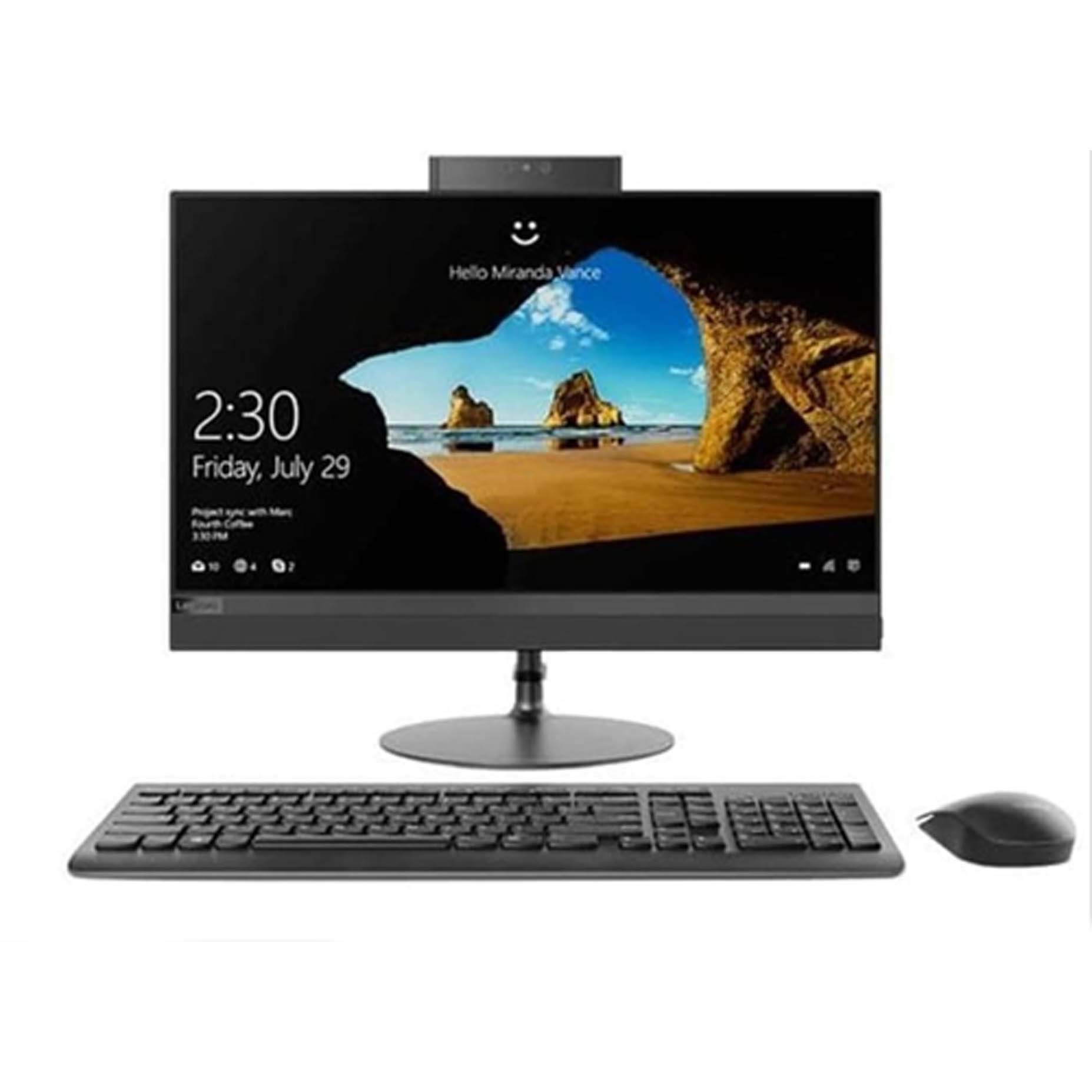 Harga Lenovo IdeaCentre 520-22ICB 0JID All in One i5-8400T 4GB 2TB ATI 530 2GB Win10 21.5 Inch Black